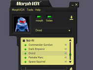 Sci-Fi Voices - MorphVOX Add-on screenshot